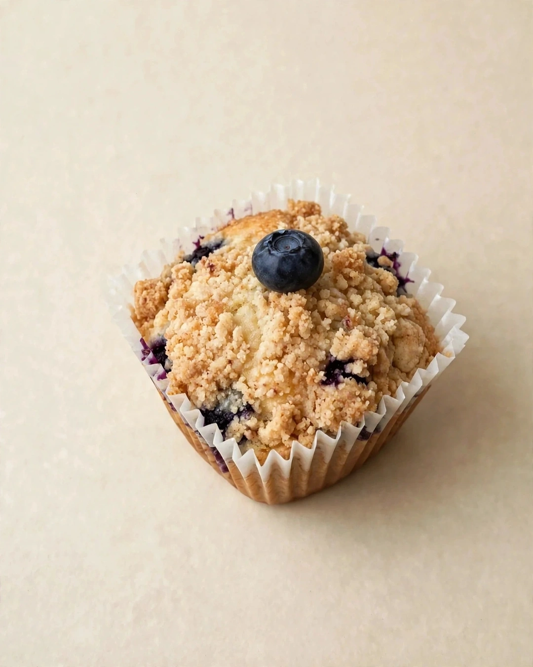 A fresh blueberry muffin from TWICE Baked Goods